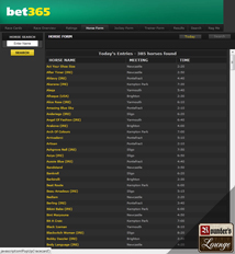 bet365 Horses Form