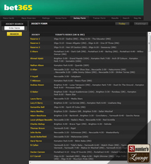 bet365 Horses Jockey Form