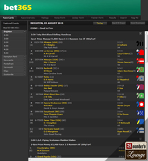 bet365 Horses Race Cards
