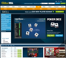 William Hill Skill Games Poker Dice
